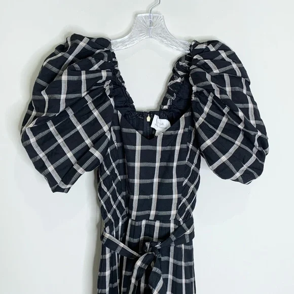NEW Cleobella x Katherine Schwarzenegger Sun Valley Ankle Dress (Sz XS) Plaid - Picture 5 of 11